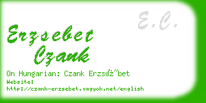 erzsebet czank business card